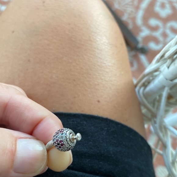 🛍❤️AUTHENTIC PANDORA PAVE’ CZ RED DAISY Bead/charm SALE!!! - Picture 6 of 8